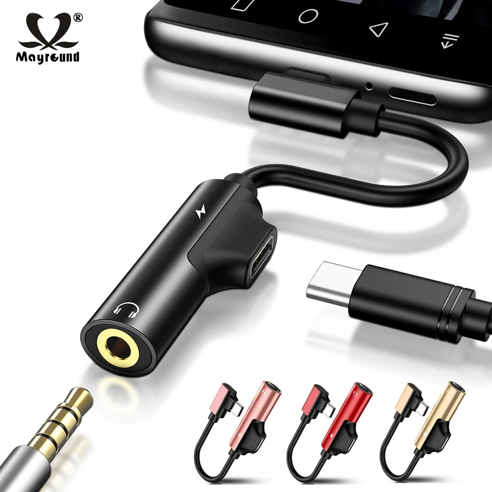 2 в 1 кабель USB C type-C до 3 5 мм разъем AUX Наушники Аудио зарядное устройство конвертер