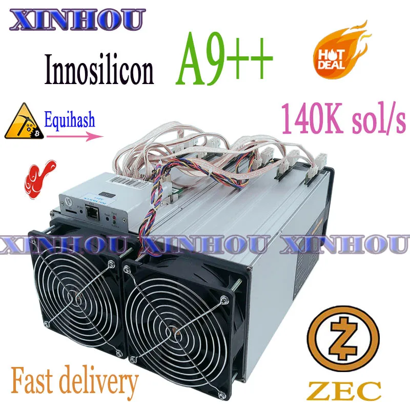 

Used Asic miner Innosilicon A9++ ZMaster 140K Equihash miner Zcash BTG Mining better than A9 Antminer Z9 z9mini Z11 Z11j Z11e K5