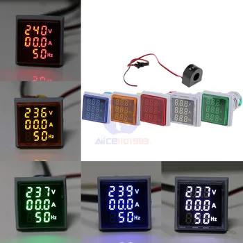 22mm Square Digital LED Voltmeter Ammeter Hertz Meter AC 60-500V 0-100A 20-75Hz Current Voltage Frequency Indicator with Coil
22mm Square Digital LED Voltmeter Ammeter Hertz Meter AC 60-500V 0-100A 20-75Hz Current Voltage Frequency Indicator with Coil