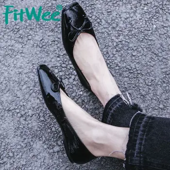 FITWEE Women Flats Real Leather Bowtie Casual Square Toe Slip On Daily Party Office Work Flats Female Shoes Size 34-40
FITWEE Women Flats Real Leather Bowtie Casual Square Toe Slip On Daily Party Office Work Flats Female Shoes Size 34-40
