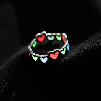 2020 New Ring Peach Heart Love Three-color Original Handmade Silver Ring Couple Ring Adjustable
2020 New Ring Peach Heart Love Three-color Original Handmade Silver Ring Couple Ring Adjustable