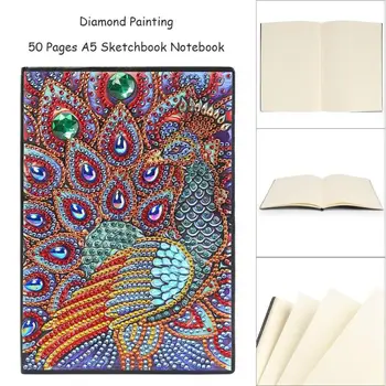 DIY Owl Peafowl Printed Special Shaped Diamond Painting 50 Pages Sketchbook A5 Notebook Drawing Book 20 Styles Hand Crafts Gifts
DIY Owl Peafowl Printed Special Shaped Diamond Painting 50 Pages Sketchbook A5 Notebook Drawing Book 20 Styles Hand Crafts Gifts