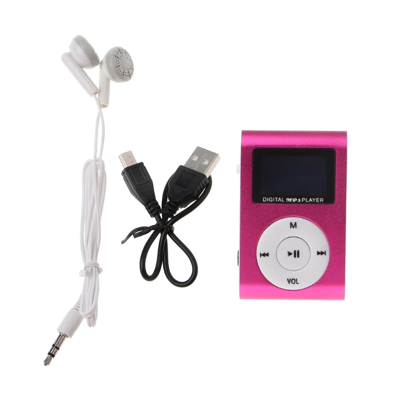 MX 801 мини USB металлический зажим Micro SD TF слот для карты ЖК экран музыкальный mp3