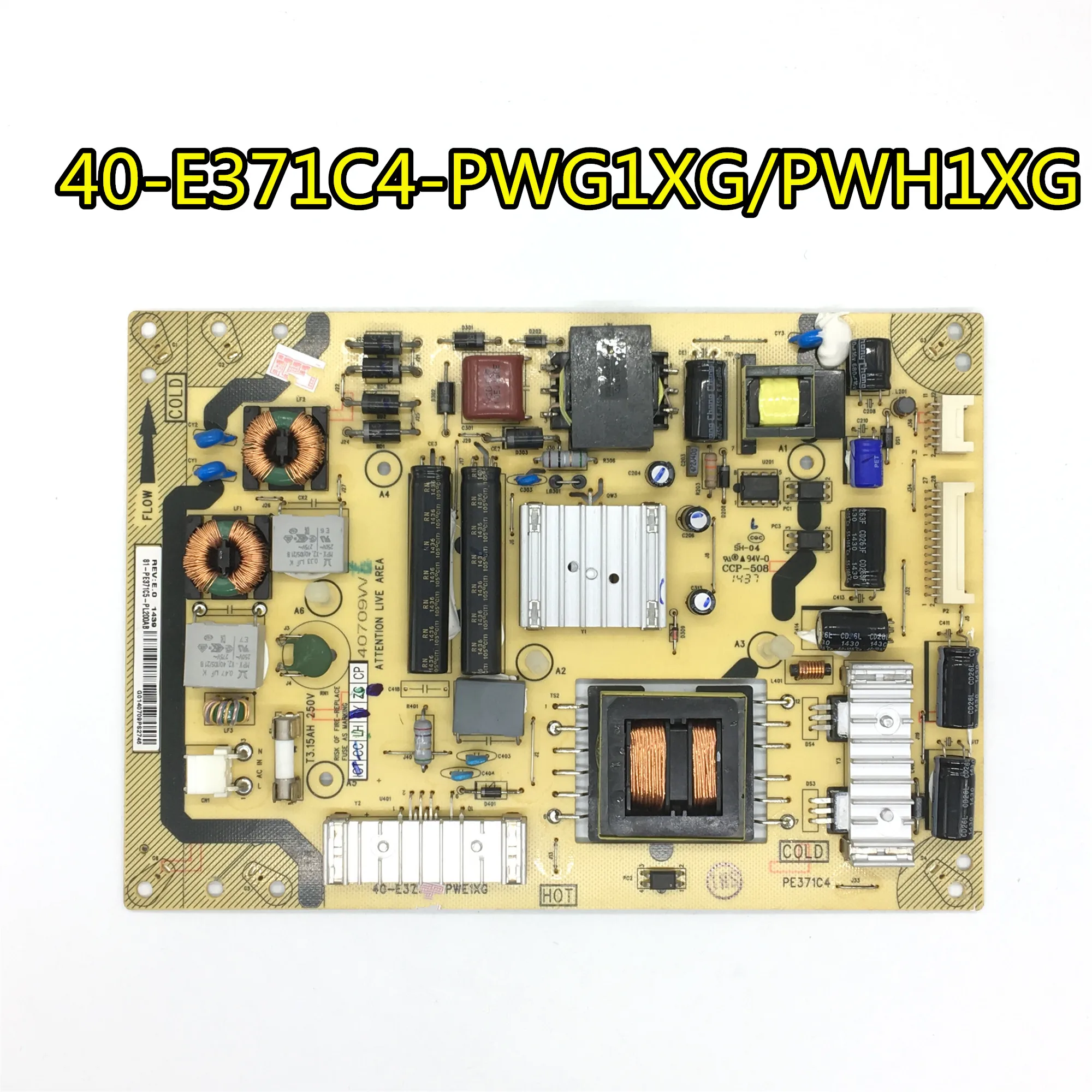 original 100% test for TCL L43F3380E/42E4350/43CE660LED power board 40-E371C4-PWG1XG/PWH1XG
original 100% test for TCL L43F3380E/42E4350/43CE660LED power board 40-E371C4-PWG1XG/PWH1XG