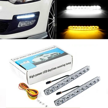 9 LED Daytime Running DRL White+Turn Signal Amber Switchback Yellow Fog Light Accesorios Coche Car Daytime Running Lights
9 LED Daytime Running DRL White+Turn Signal Amber Switchback Yellow Fog Light Accesorios Coche Car Daytime Running Lights