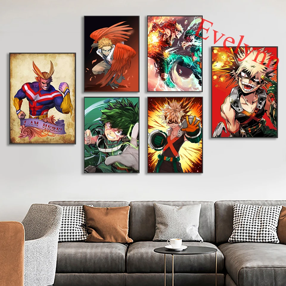 Anime My Hero Academia Cartoon Posters Modern Living Room Home Wall Art Canvas Picture Children Room Decor Prints Painting
Anime My Hero Academia Cartoon Posters Modern Living Room Home Wall Art Canvas Picture Children Room Decor Prints Painting