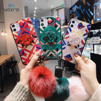 For IphoneX Se 7 8Plus 6s 6 X S XR XS 11 11Pro Max Case Plaid Fox Fur Ball Bracket Soft Luxurious For Samsung Note9 10 Case
For IphoneX Se 7 8Plus 6s 6 X S XR XS 11 11Pro Max Case Plaid Fox Fur Ball Bracket Soft Luxurious For Samsung Note9 10 Case
