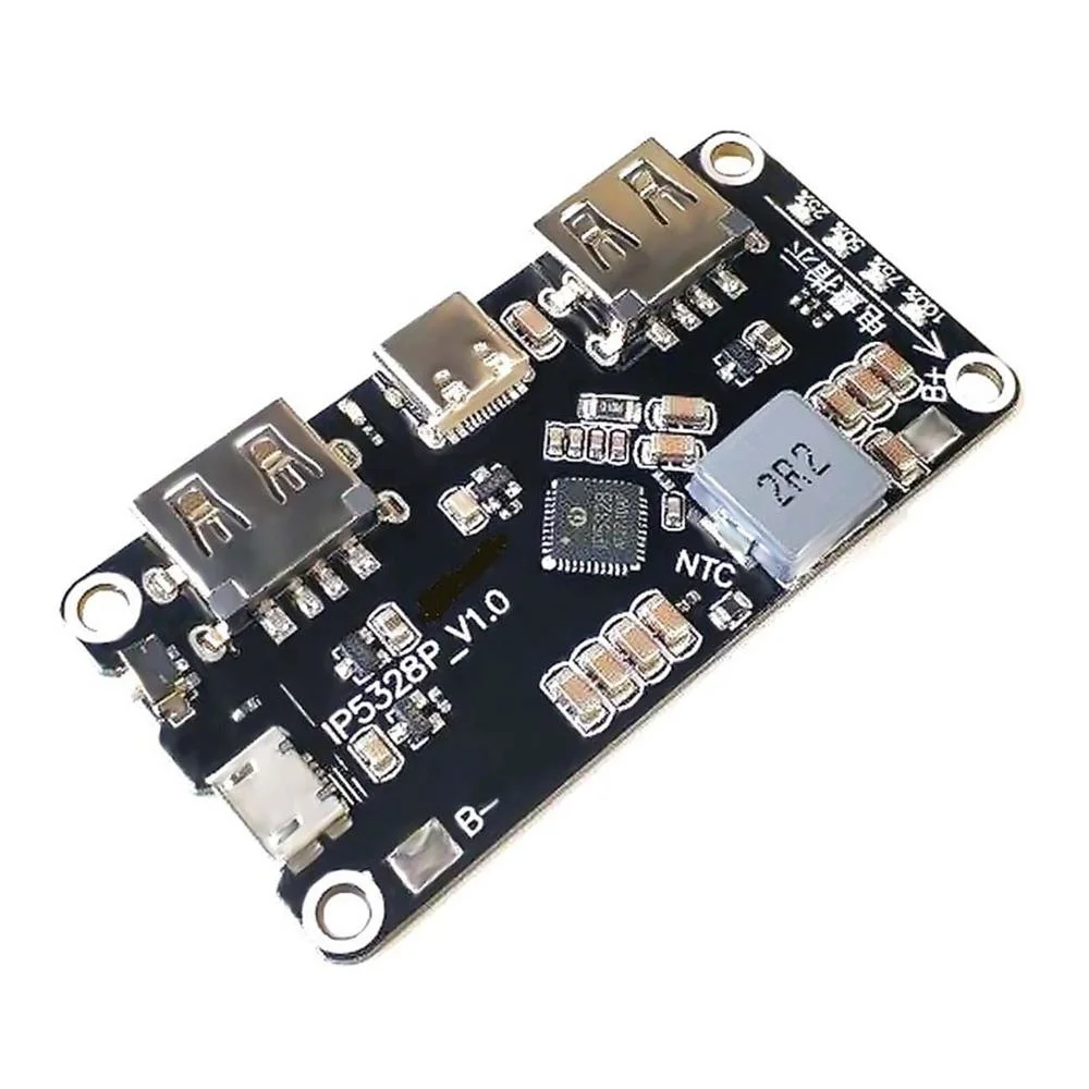 IP5328P Dual USB 18650 Battery Charger treasure Tpye-c 3.7V to 5V 9V 12V Step up Fast Quick Charger Circuit Board QC2.0 QC3.0
IP5328P Dual USB 18650 Battery Charger treasure Tpye-c 3.7V to 5V 9V 12V Step up Fast Quick Charger Circuit Board QC2.0 QC3.0
