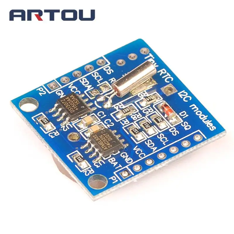 New I2C RTC DS1307 AT24C32 Real Time Clock Module For AVR ARM PIC Wholesale (battery NOT include)
New I2C RTC DS1307 AT24C32 Real Time Clock Module For AVR ARM PIC Wholesale (battery NOT include)