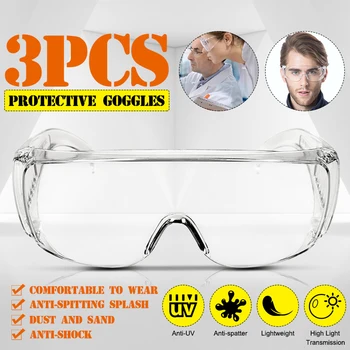 3 Type Protective Safety Goggles Clear Safety Glasses Prevent Infection Eye Protective Glasses Anti-splash Anti-Fog Eyewear
3 Type Protective Safety Goggles Clear Safety Glasses Prevent Infection Eye Protective Glasses Anti-splash Anti-Fog Eyewear