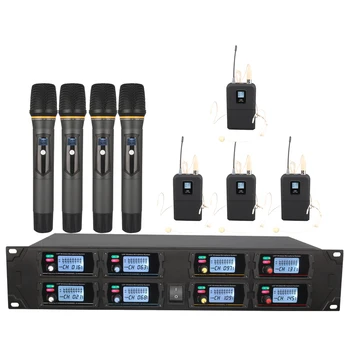 Orban wireless microphone system eight channel UHF headset handheld wireless microphone stage performance / school speech 
Orban wireless microphone system eight channel UHF headset handheld wireless microphone stage performance / school speech