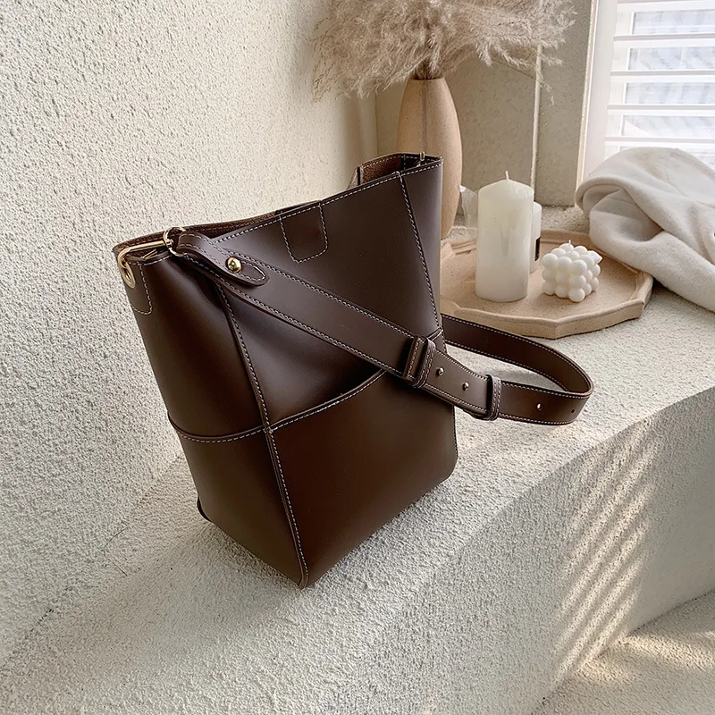 2019 Autumn & Winter New Style WOMEN'S Bag Retro Bucket Bag INS Wind Korean-style Shoulder Car Suture Solid Color Large Small Ba
2019 Autumn & Winter New Style WOMEN'S Bag Retro Bucket Bag INS Wind Korean-style Shoulder Car Suture Solid Color Large Small Ba
