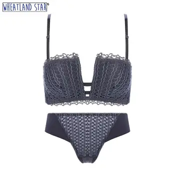 Women's Underpants Sets Wire Free Push Up Bra and Panty Set Anti Sagging Three Hook-and-eye Female Kit Underwear & Sleepwears
Women's Underpants Sets Wire Free Push Up Bra and Panty Set Anti Sagging Three Hook-and-eye Female Kit Underwear & Sleepwears