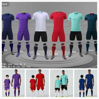 Customize Football Jerseys+Shorts Set Factory Professional Design Team Logo Embroidered Soccer Uniforms Training T-Shirts Adult
Customize Football Jerseys+Shorts Set Factory Professional Design Team Logo Embroidered Soccer Uniforms Training T-Shirts Adult
