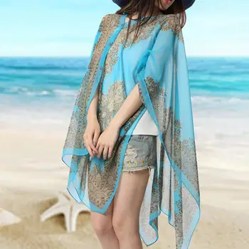 Summer Fashion Women Irregular Sun Protection Shawl Long Thin Beach Cover Up
Summer Fashion Women Irregular Sun Protection Shawl Long Thin Beach Cover Up