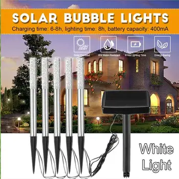 Landscape Lights Solar Powered 5 Stakes Crystal Rod Light Waterproof Yard Lamp Walkway Eco-Friendly Acrylic Bubble Lamp Garden
Landscape Lights Solar Powered 5 Stakes Crystal Rod Light Waterproof Yard Lamp Walkway Eco-Friendly Acrylic Bubble Lamp Garden