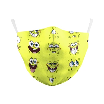 Cartoom SpongeBob SquarePants Print Adult Fabric Mask PM2.5 Dust Filter Reusable Mask Washable Protective Face Mask Cover
Cartoom SpongeBob SquarePants Print Adult Fabric Mask PM2.5 Dust Filter Reusable Mask Washable Protective Face Mask Cover