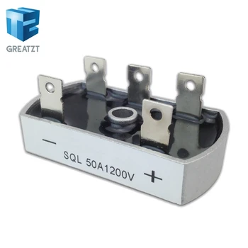 GREATZT 50A 1200V Aluminum Metal Case 3 Phase Diode Bridge Rectifier 50Amp SQL50A Module
GREATZT 50A 1200V Aluminum Metal Case 3 Phase Diode Bridge Rectifier 50Amp SQL50A Module