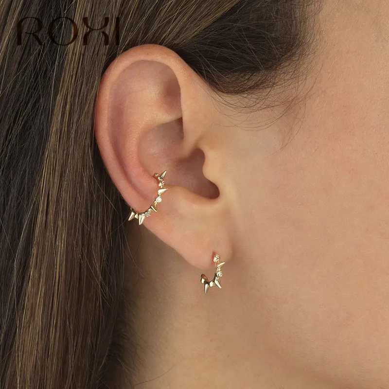 ROXI 925 Sterling Silver Hypoallergenic Punk Rivet Stud Earrings for Women Delicate CZ Cartilage Helix Piercing Earrings Jewelry
ROXI 925 Sterling Silver Hypoallergenic Punk Rivet Stud Earrings for Women Delicate CZ Cartilage Helix Piercing Earrings Jewelry