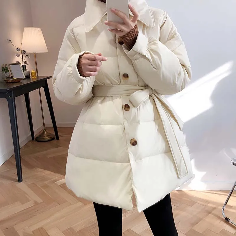 White waist down jacket women 2020 fashion new 90% white duck down warm mid-length winter jacket
White waist down jacket women 2020 fashion new 90% white duck down warm mid-length winter jacket