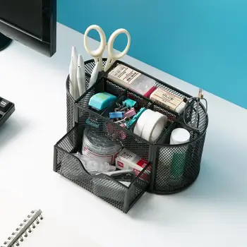 OTHERHOUSE Iron Desktop Storage Basket with Drawer Sundries Stationery Organizer Pen Pencil Storage Rack Shelf Table Organizer
OTHERHOUSE Iron Desktop Storage Basket with Drawer Sundries Stationery Organizer Pen Pencil Storage Rack Shelf Table Organizer