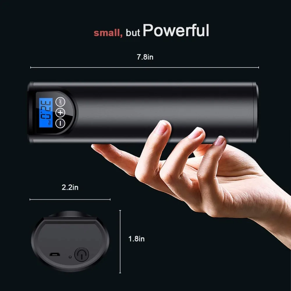 portable air compressor Inflatable pump 12V 150PSI USB interface with LCD display for car bicycles Tires Balls Swimming Rings
portable air compressor Inflatable pump 12V 150PSI USB interface with LCD display for car bicycles Tires Balls Swimming Rings