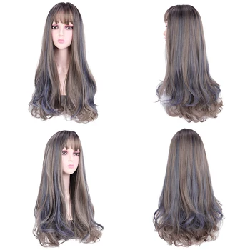 MUMUPI Synthetic Long Curly Lolita Wigs with Bangs Gray Cosplay Wigs Lolita Wigs for Women Girls Heat Resistant Friber
MUMUPI Synthetic Long Curly Lolita Wigs with Bangs Gray Cosplay Wigs Lolita Wigs for Women Girls Heat Resistant Friber