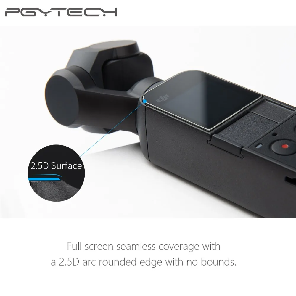 2Pcs PGYTECH OSMO Pocket Tempered Glass Screen Protector Film Full Screen Efficient Protection for DJI OSMO Pocket Accessories
2Pcs PGYTECH OSMO Pocket Tempered Glass Screen Protector Film Full Screen Efficient Protection for DJI OSMO Pocket Accessories