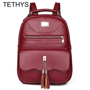 TETHYS Luxury Backpack Women Anti Theft Backpack Tassel Bags for Women High Quality Leather Bagpack Ladies Designer Backpack
TETHYS Luxury Backpack Women Anti Theft Backpack Tassel Bags for Women High Quality Leather Bagpack Ladies Designer Backpack