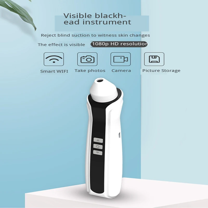 Electric Vacuum Suction Blackhead Remover WiFi Microscope Camera Skin Care Tools Acne Removal Pore Cleaning Face Beauty Device
Electric Vacuum Suction Blackhead Remover WiFi Microscope Camera Skin Care Tools Acne Removal Pore Cleaning Face Beauty Device