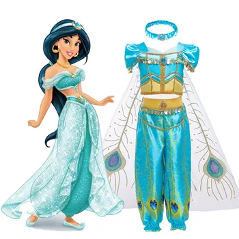 Girls Dresses 2020 Children Jasmine Party Wear Fancy Halloween Clothing Kids Aladdin And the Magic Lamp Costume Ice Snow Dress
Girls Dresses 2020 Children Jasmine Party Wear Fancy Halloween Clothing Kids Aladdin And the Magic Lamp Costume Ice Snow Dress
