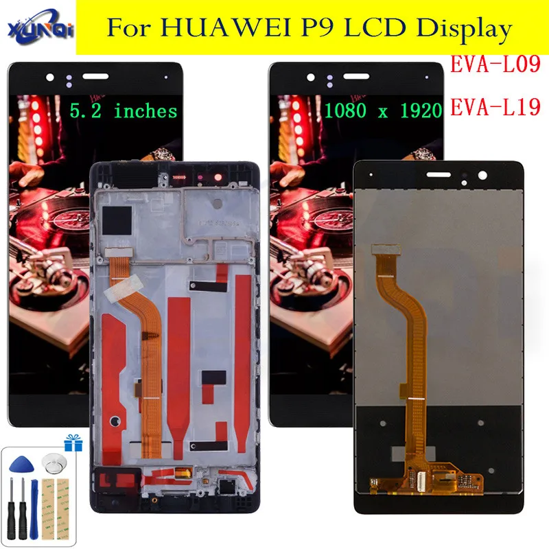 P9 LCD 5.2'' LCD with Frame for HUAWEI P9 Touch Screen For HUAWEI P9 EVA-L09 EVA-L19 Display Digiziter Assembly
P9 LCD 5.2'' LCD with Frame for HUAWEI P9 Touch Screen For HUAWEI P9 EVA-L09 EVA-L19 Display Digiziter Assembly
