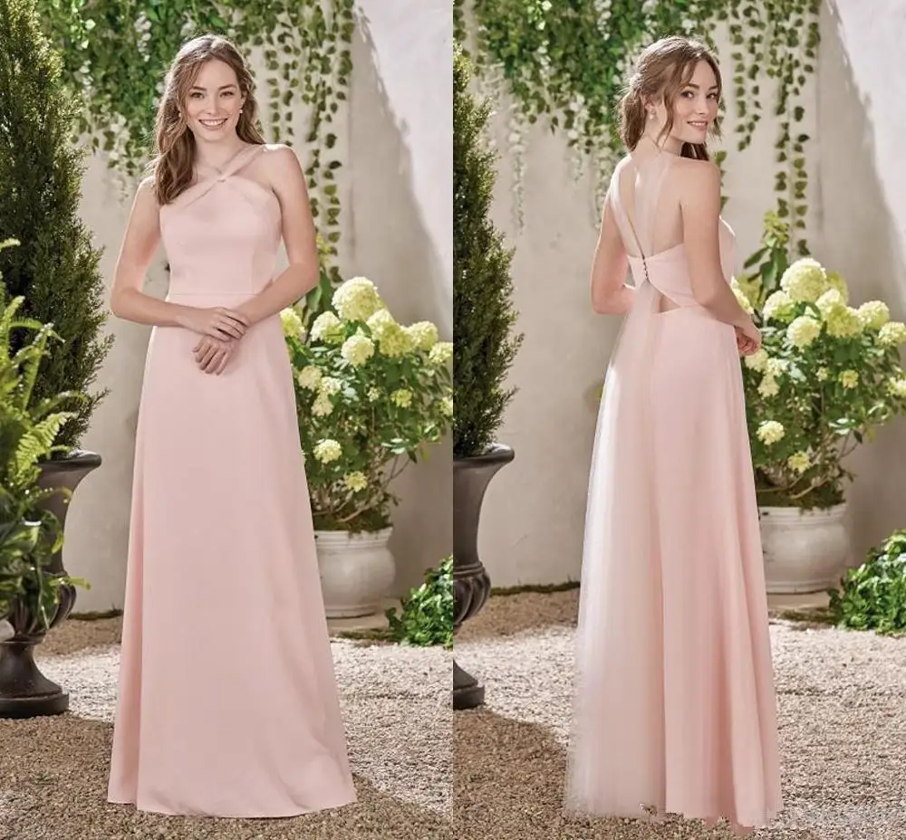 Pink A Line Bridesmaid Dresses 2020 Simple Long Off the Shoulder Bridesmaid Gowns Open Back Unique Design Wedding Guest Dresses
Pink A Line Bridesmaid Dresses 2020 Simple Long Off the Shoulder Bridesmaid Gowns Open Back Unique Design Wedding Guest Dresses