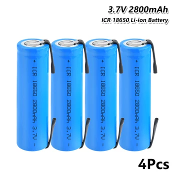 2/4/6/8Pcs DIY 18650 Battery 2800mAh ICR 18650 3.7V Li-ion Rechargeable Battery With Soldering Tabs for Flashlight Electric Tool
2/4/6/8Pcs DIY 18650 Battery 2800mAh ICR 18650 3.7V Li-ion Rechargeable Battery With Soldering Tabs for Flashlight Electric Tool