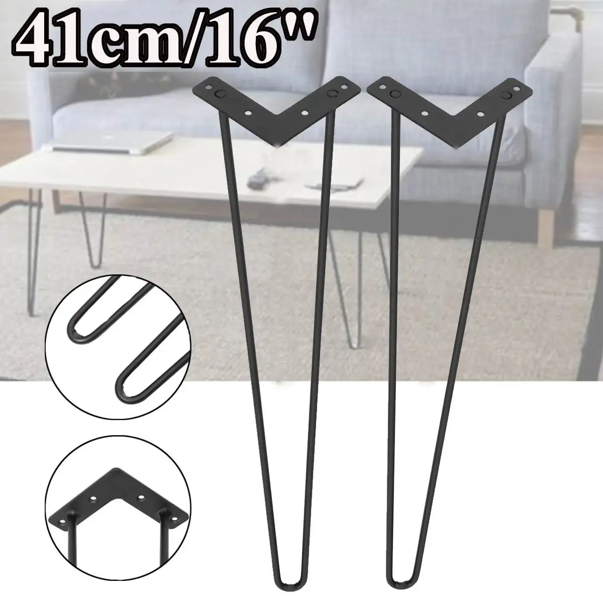 41cm 16 Inch/71cm IronMetal 2 Rod Table Legs Set Dining Desk Furniture Steel Tube Home Accessories DIY Furniture Repair Set
41cm 16 Inch/71cm IronMetal 2 Rod Table Legs Set Dining Desk Furniture Steel Tube Home Accessories DIY Furniture Repair Set