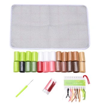 Two Dogs Cross Stitch Tool Latch Hook Rug Kit Pre-cut Rug Yarn Color Card Embroidered Cloth DIY Unfinished Crocheting Yarn Mat
Two Dogs Cross Stitch Tool Latch Hook Rug Kit Pre-cut Rug Yarn Color Card Embroidered Cloth DIY Unfinished Crocheting Yarn Mat