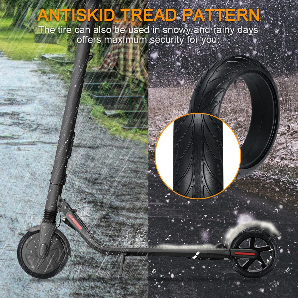 8-Inch Inflatable Solid Tire Perfect for Ninebot ES1/2/4 Scooter Series High-Grade Rubber Antiskid Tread Without Need Inflattion
8-Inch Inflatable Solid Tire Perfect for Ninebot ES1/2/4 Scooter Series High-Grade Rubber Antiskid Tread Without Need Inflattion