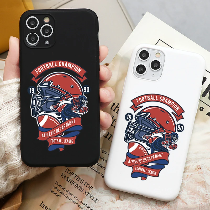 Мягкий чехол для телефона из ТПУ с изображением американского футбола themem iPhone 11