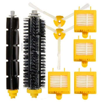 8pcs Robotic Vacuum Machine 3-Armed Side Beater Bristle Brushes Filters Set For Roomba 700 Series Replacement
8pcs Robotic Vacuum Machine 3-Armed Side Beater Bristle Brushes Filters Set For Roomba 700 Series Replacement