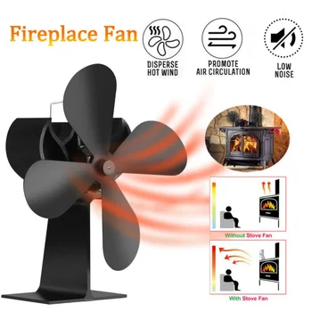 New Heat Powered Fireplace Fan With Handle 4 Blades Silent Operation Eco-Friendly Stove Fan Circulating Warm Air Saving Fuels
New Heat Powered Fireplace Fan With Handle 4 Blades Silent Operation Eco-Friendly Stove Fan Circulating Warm Air Saving Fuels
