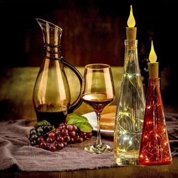 Wine Bottle Lights Candle String Lights 10/20 LED Cork Shape Copper Wire String Lights for Party Christmas Wedding Holiday Light 
Wine Bottle Lights Candle String Lights 10/20 LED Cork Shape Copper Wire String Lights for Party Christmas Wedding Holiday Light