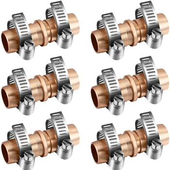 6Pcs 5/8 Inch Garden Hose Repair Kits Aluminium Water Hose Garden Hose Connectors with 12Pcs Stainless Steel Clamps
6Pcs 5/8 Inch Garden Hose Repair Kits Aluminium Water Hose Garden Hose Connectors with 12Pcs Stainless Steel Clamps