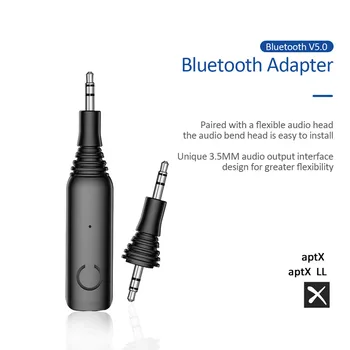 Bluetooth Receiver Transmitter 3.5mm Aptx 2 In 1 Bluetooth 5.0 Adapter Audio Transmitter For Headphone Speaker Computer TV Car
Bluetooth Receiver Transmitter 3.5mm Aptx 2 In 1 Bluetooth 5.0 Adapter Audio Transmitter For Headphone Speaker Computer TV Car
