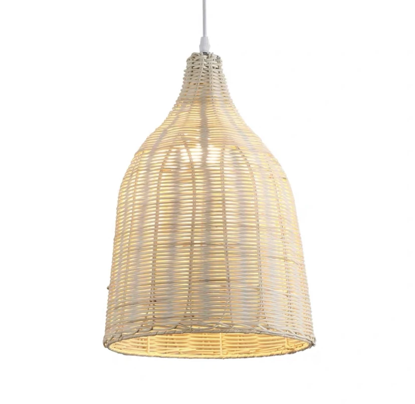 

Bamboo Nordic Pendant Light Fixtures Creative Round Hanging Lamp Home Lighitng Fixtures LED Pending Lighting Luminaire Suspendu