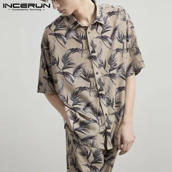 INCERUN Fashion Printing Men Pajamas Sets Homewear Short Sleeve Tops Pants Sleepwear Suit Cozy Men Nightgown Sets 2 Pieces S-5XL
INCERUN Fashion Printing Men Pajamas Sets Homewear Short Sleeve Tops Pants Sleepwear Suit Cozy Men Nightgown Sets 2 Pieces S-5XL