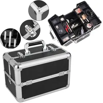 Makeup Organizer Case Professional Cosmetic Box With Adjustable Dividers 4 Trays And Lock Toolbox Box Cosmetic Case Storage Bags
Makeup Organizer Case Professional Cosmetic Box With Adjustable Dividers 4 Trays And Lock Toolbox Box Cosmetic Case Storage Bags