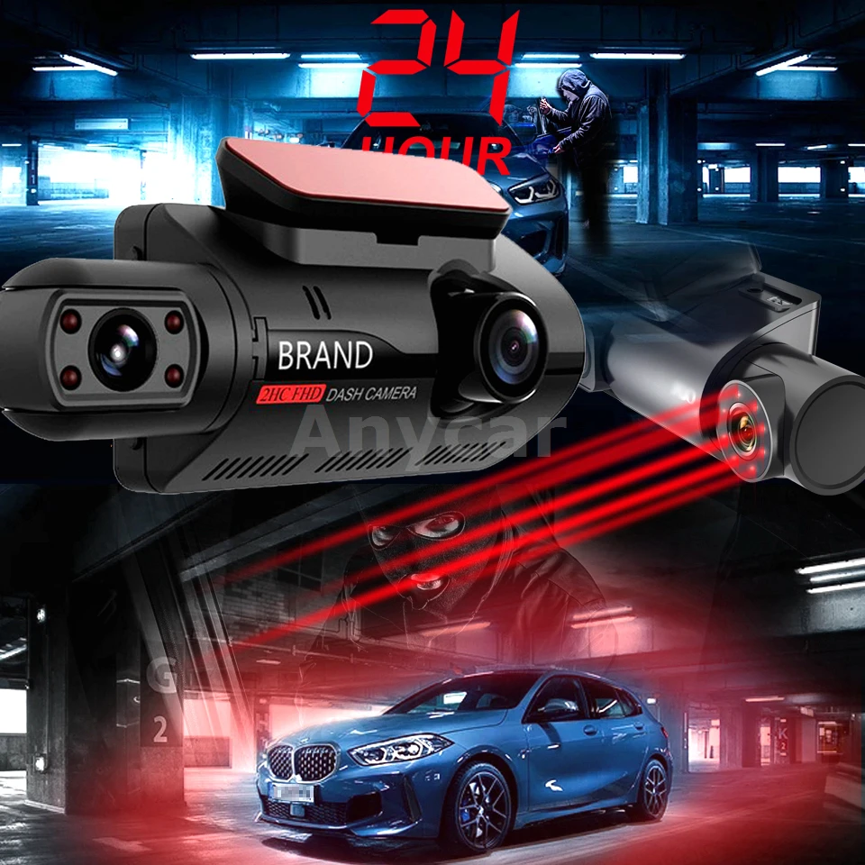 FHD Автомобильный видеорегистратор с двойной записью скрытый 1080P ночное видение