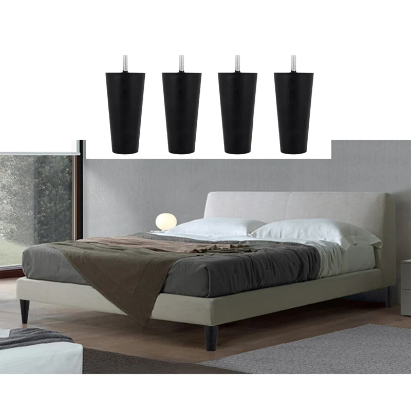 4pcs Plastic Furniture Legs Modern Table Cabinet Sofa Bed TV Stand Leg Black Round Tapered Furniture Feet Riser
4pcs Plastic Furniture Legs Modern Table Cabinet Sofa Bed TV Stand Leg Black Round Tapered Furniture Feet Riser