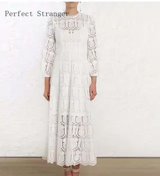2020 Spring New Arrival Elegant Round Collar Western Style Lace Hollow-out Women Long Formal Dress
2020 Spring New Arrival Elegant Round Collar Western Style Lace Hollow-out Women Long Formal Dress