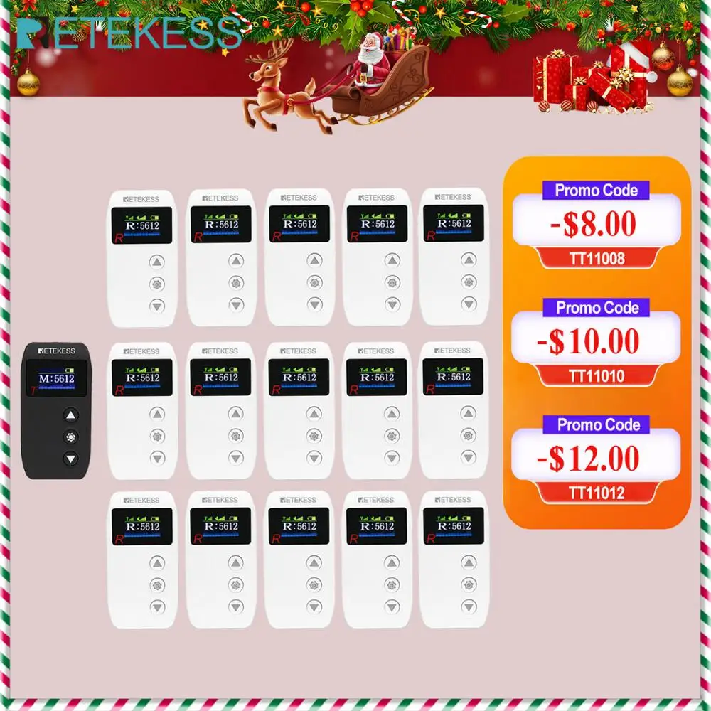 RETEKESS 2.4GHz TT110 Wireless Tour Guide System For Museum Government Meeting Factory Training Church Translation Logistics
RETEKESS 2.4GHz TT110 Wireless Tour Guide System For Museum Government Meeting Factory Training Church Translation Logistics